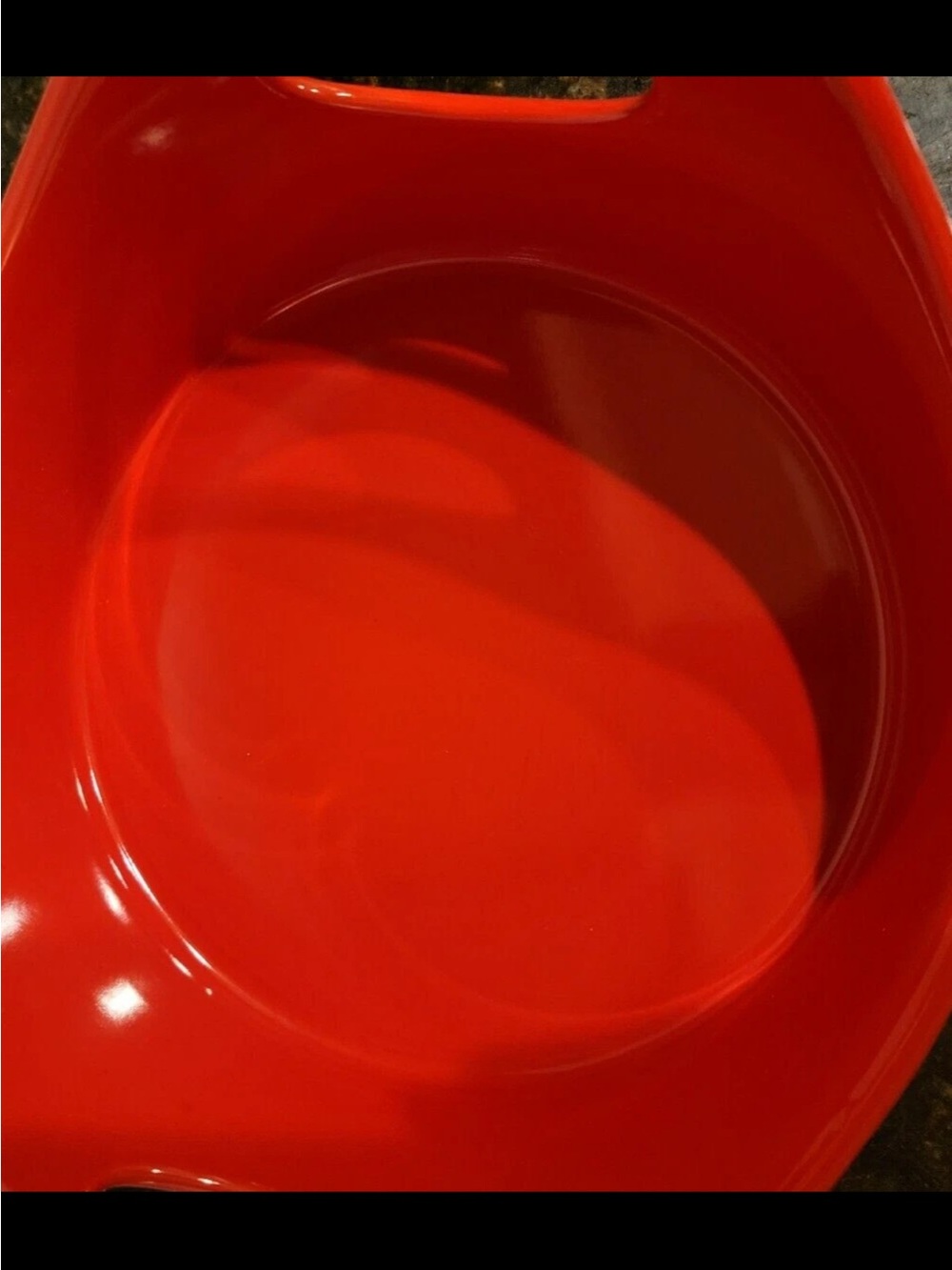 Rachael Ray Red Ceramic Serving Bowl with Integrated Handles 1.5 Quart - Picture 5 of 8